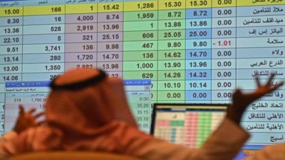 هبوط في الأسهم السعودية في مدة قصيرة